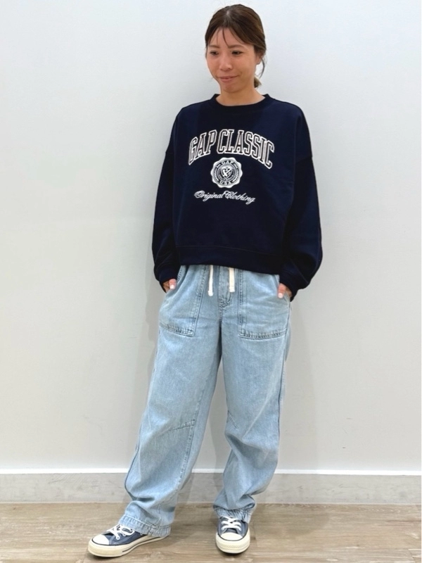 【New】ロゴスウェット×バレルデニム
