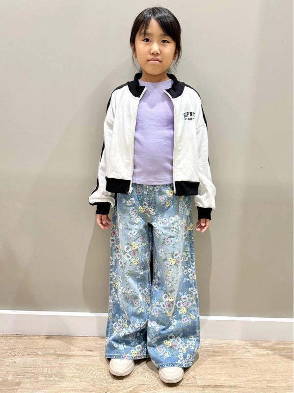 花柄のバギーデニム！