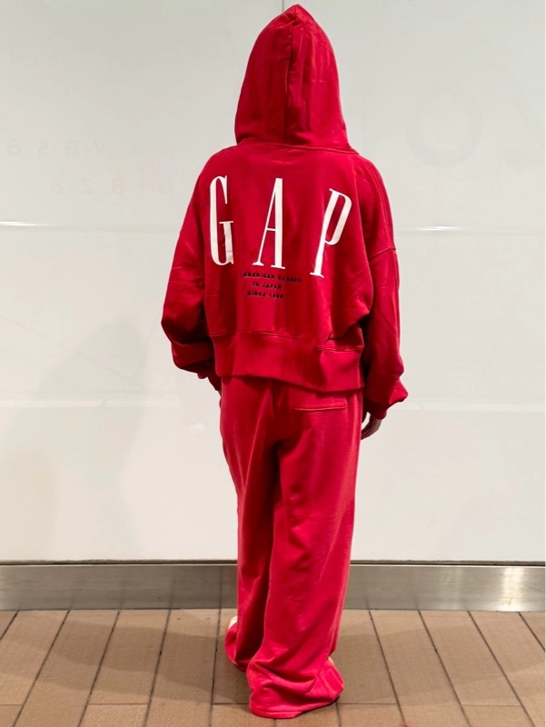 GAP 30周年記念 フード付きパーカー レッド 赤 Gap公式オンラインストア | 30th アニバーサリー ヘビーウェイト