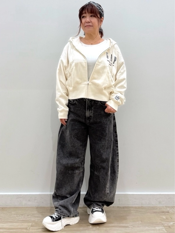 【30周年GAPロゴフルジップパーカー】