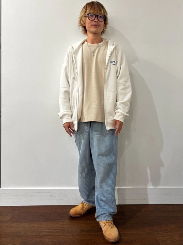 ストライプバギーデニム