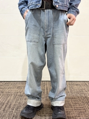 たびさ♥mam専用 GAP ダブルニーヒッコリーデニム W30 L30 GAP ヒッコリーデニム W30 L30 GAP たびさ♥mam専用 ダブルニー