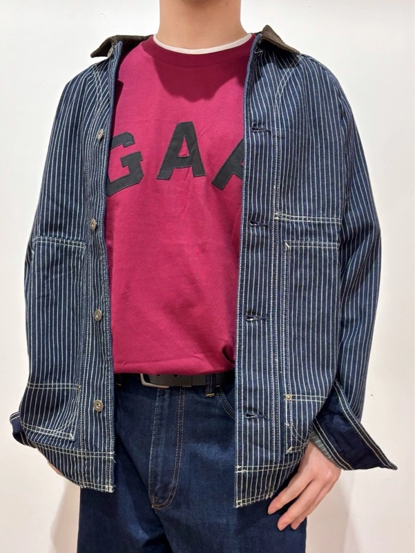 デニムストライプチョアジャケットde秋先取りコーデ』のスタイリング