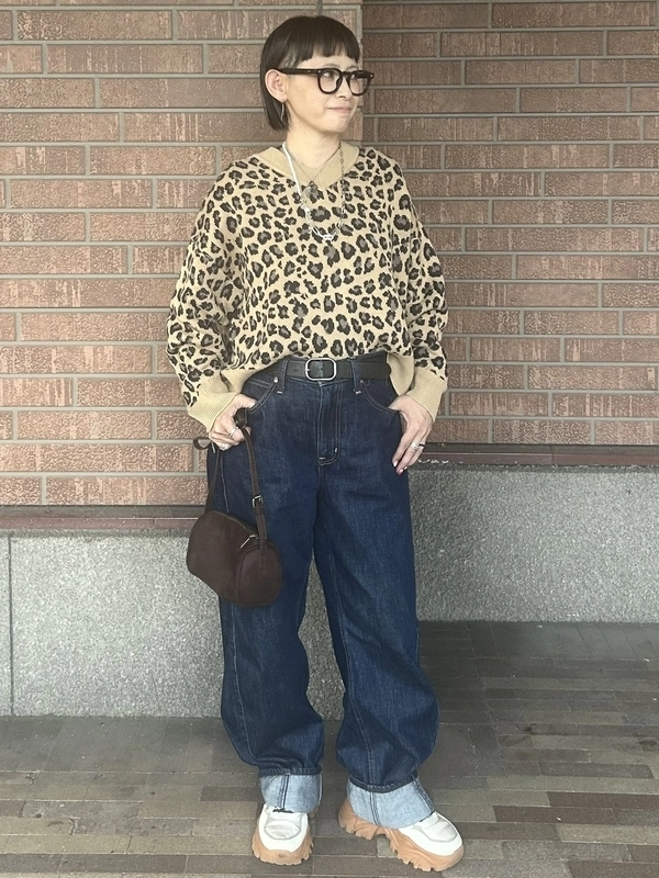 ヒョウ柄×デニム