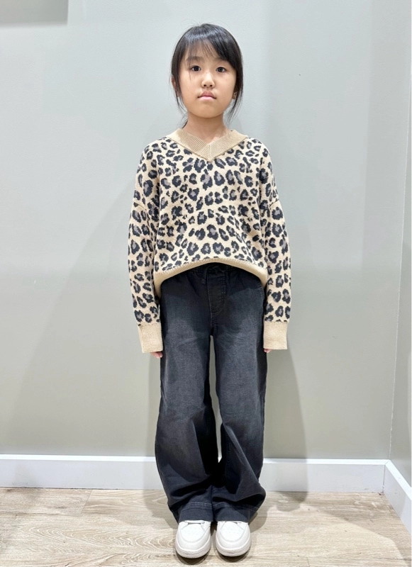 レオパード柄ニットがかわいい♡秋コーデ！