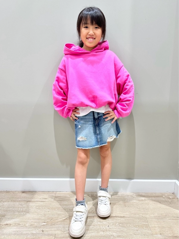 ピンク✖️ミニスカコーデ！