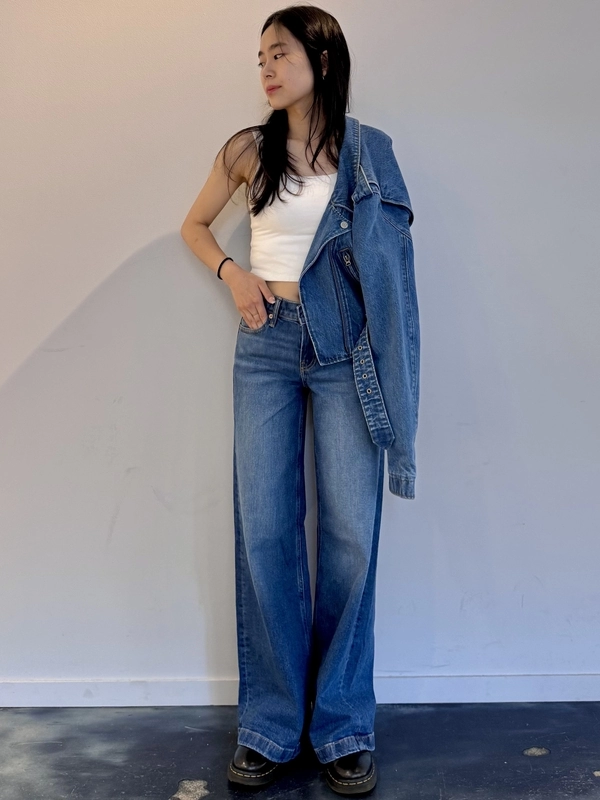 Gap公式オンラインストア | GapStudio デニム クロップド ライダース