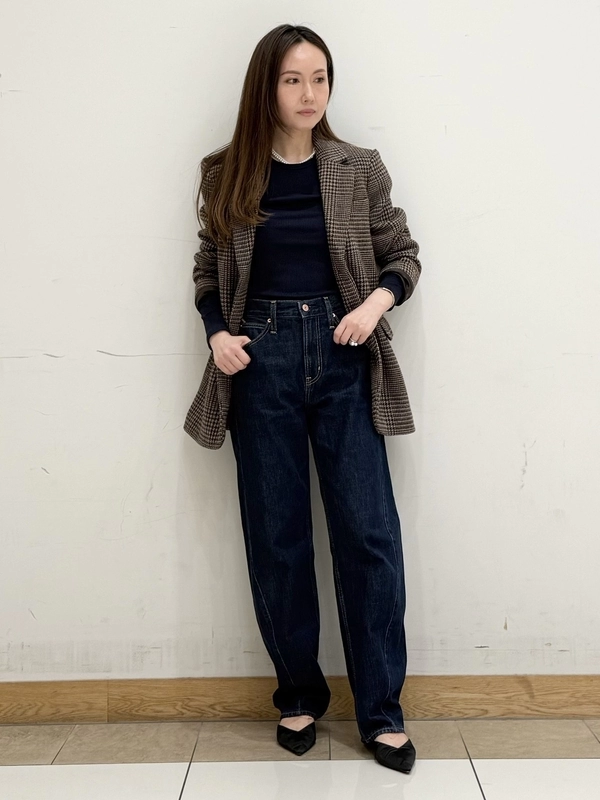 【Denim &チェックトレンドコーデ】