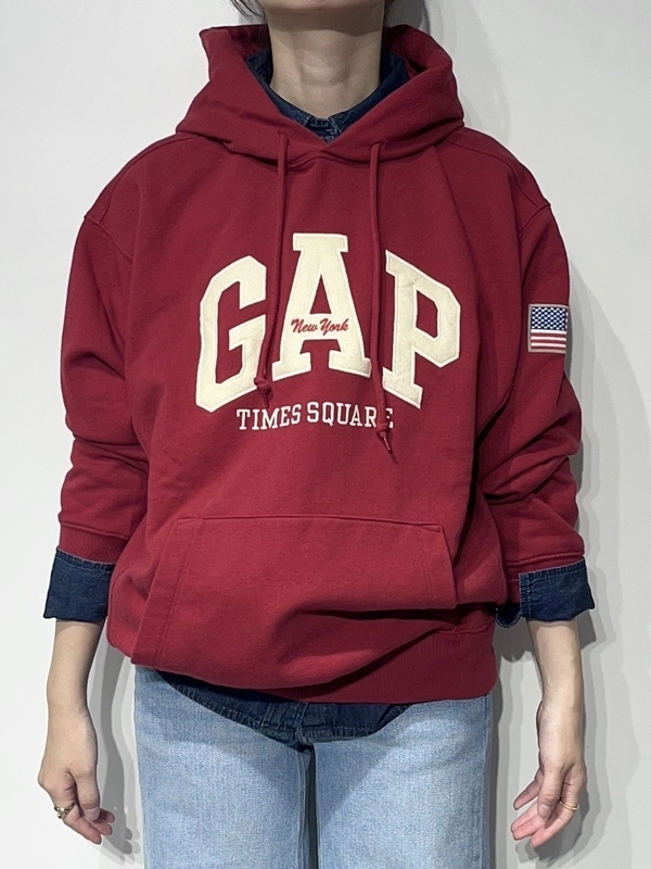 GAP☆ヘビーウェイトタイムズスクエアロゴGAPパーカー Gap公式オンラインストア | リラックス GAPロゴ ジップアップパーカー