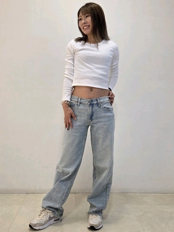 ショート丈×ローライズ