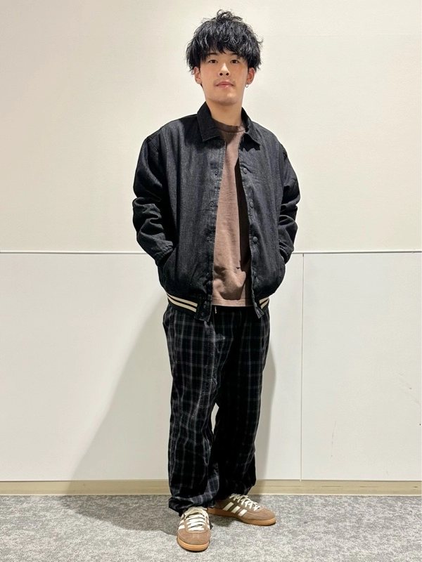 GAP パススリーブ　デニムジャケット　ブラック　ダークグレー セール】ターンバックステッチスリーブ ジップデニムジャケット