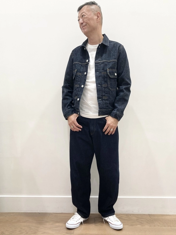 大人のデニムオンデニム