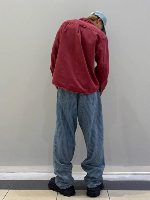 新作】バギーストライプデニムのスタイリング | Gap公式