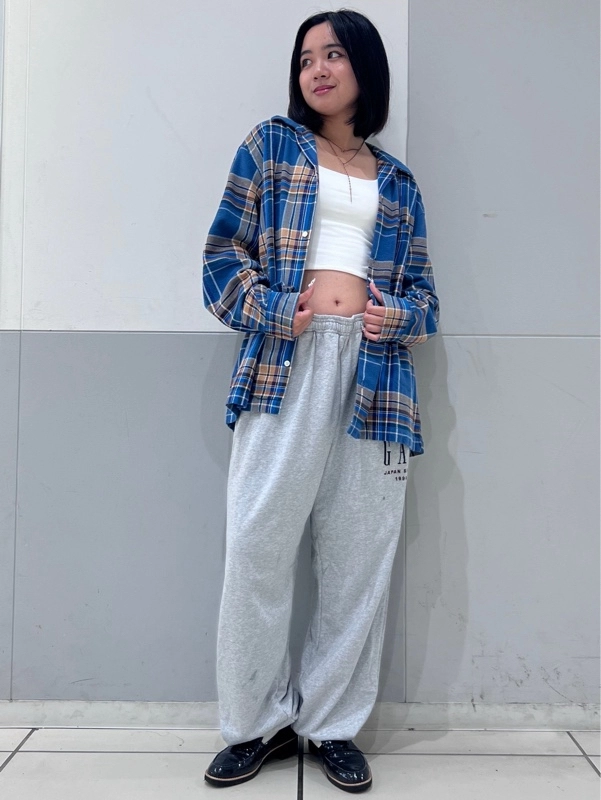 [人気]チェック×スウェット！