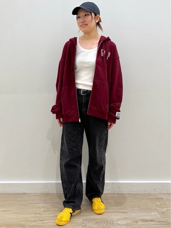 【GAP30周年！】ロゴフルジップパーカーコーデ