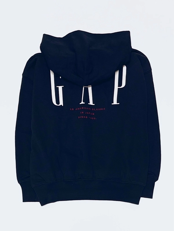 GAP 30周年記念 フルジップフーディ Lサイズ ネイビー GAP（ギャップ） パーカー 30th アニバーサリー ヘビーウェイト