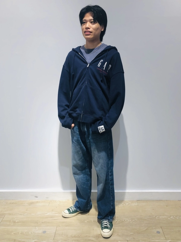 【30周年パーカーカジュアルコーデ】