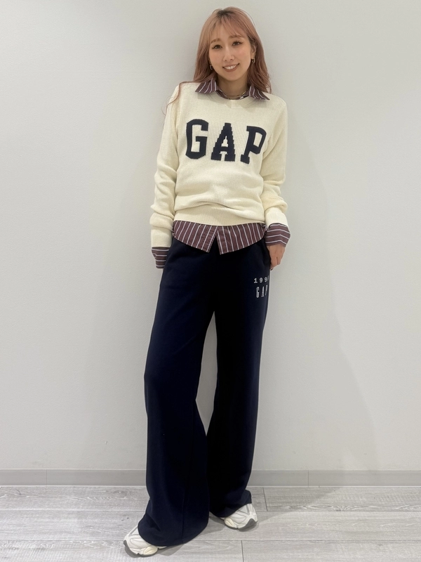 【大人気】ロゴセーター×バギースウェットパンツ