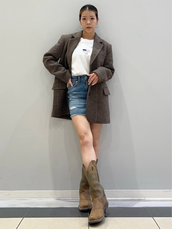 【リラックスブレザー】秋服コーデ