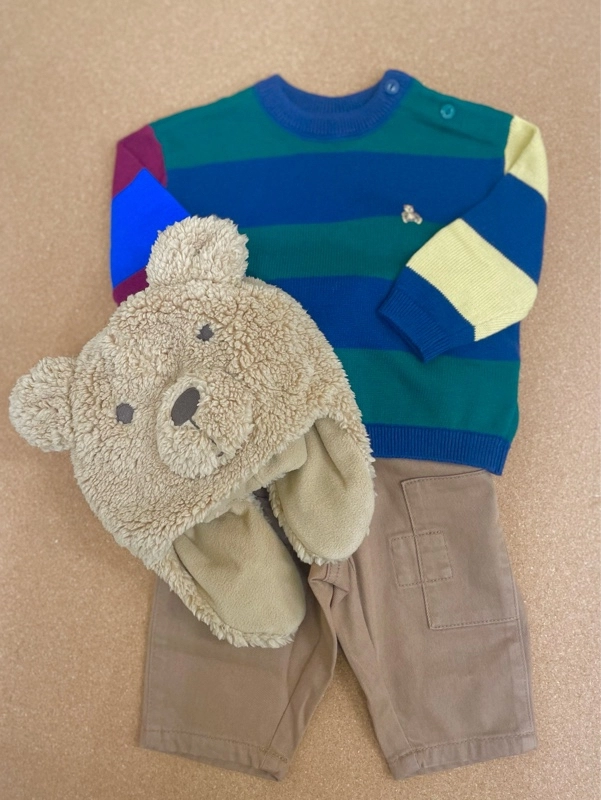 くまさん帽子に大注目♡秋コーデ