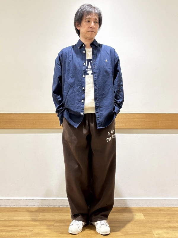 【ブラナンシャツで、大人カジュアル】
