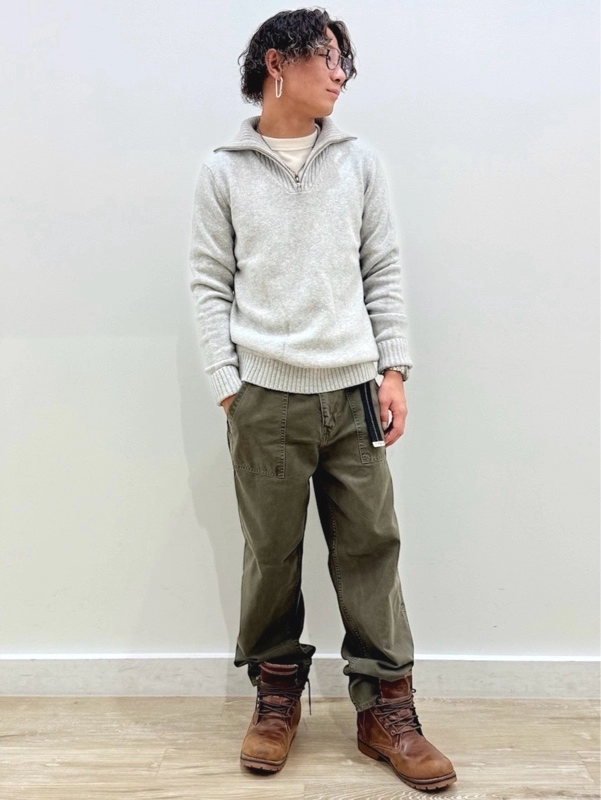 【Newカシュソフト】ジップアッププルオーバーセーター