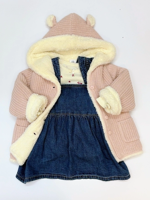 もこもこガーターセーター