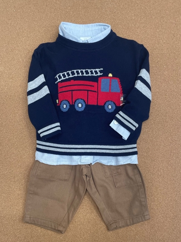 おすすめ！消防車がカッコイイ！コットンセーター