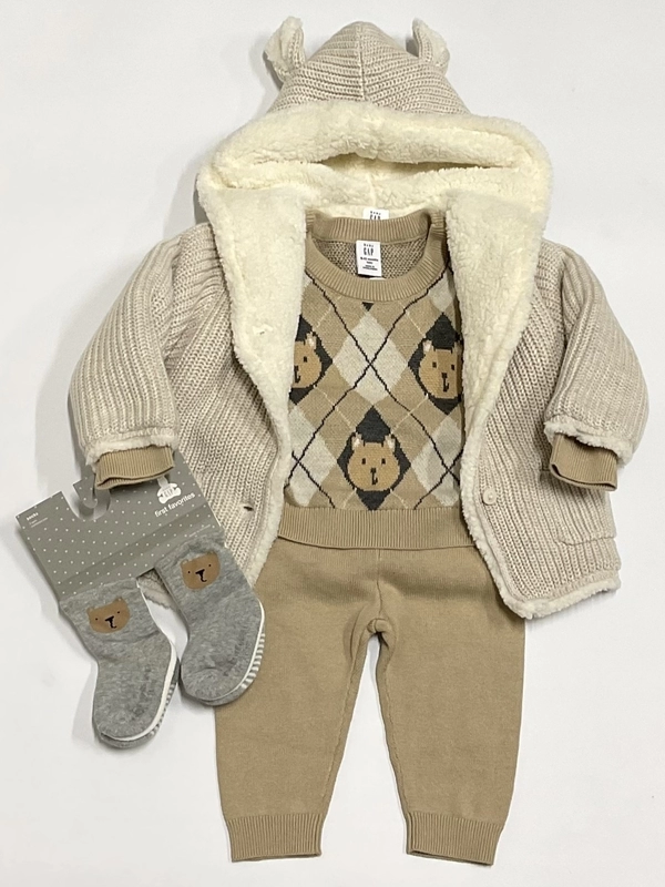 新作☆くまさんニットコーデセット