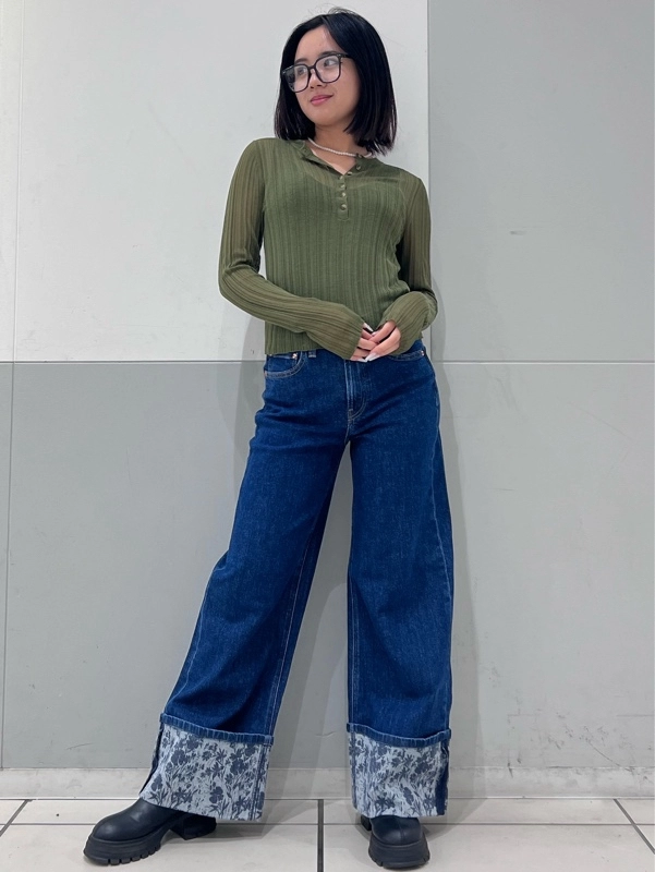 [ロールアップがポイント]ストライドデニム