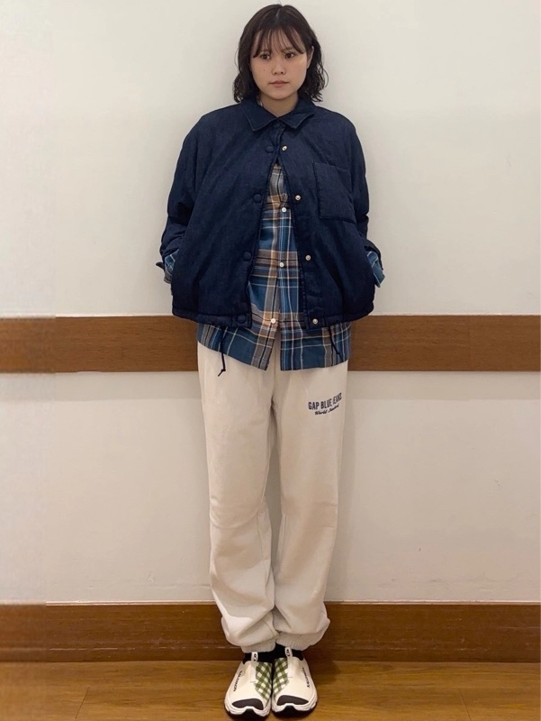 チェックコーデ