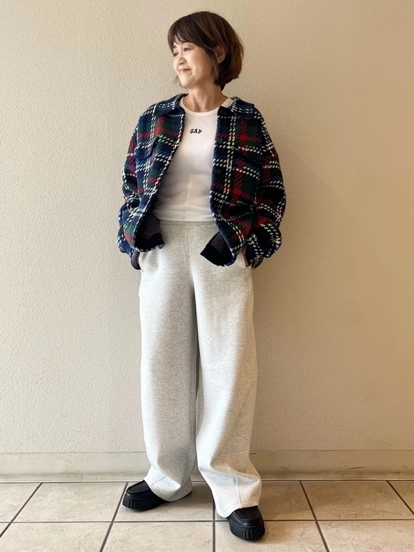 バレルスウェットパンツで楽ちんコーデ！