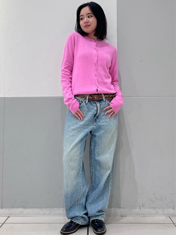 [ピンクが映えます]カシュソフトカーディガン