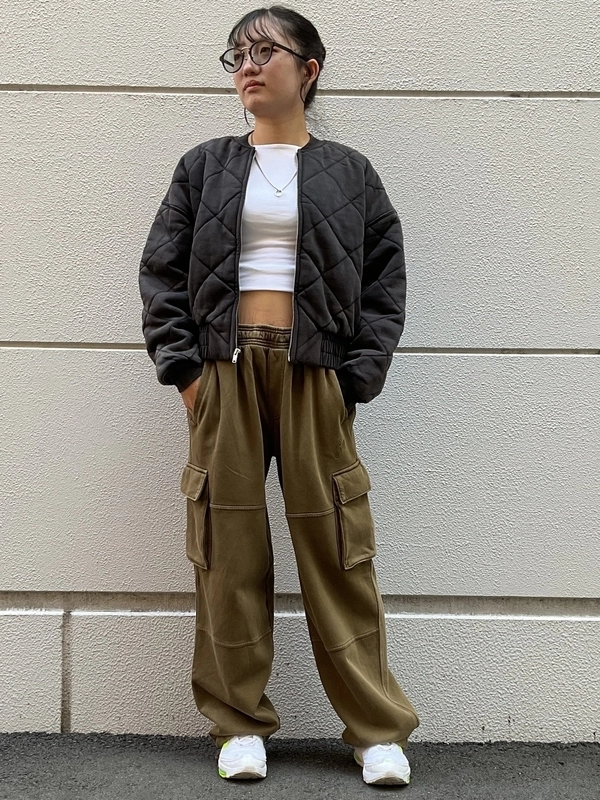 ボンバージャケット✖️カーゴスウェット