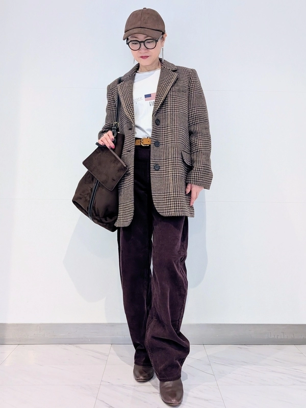 秋を彩るブラウン系✤大人カジュアルコーデ