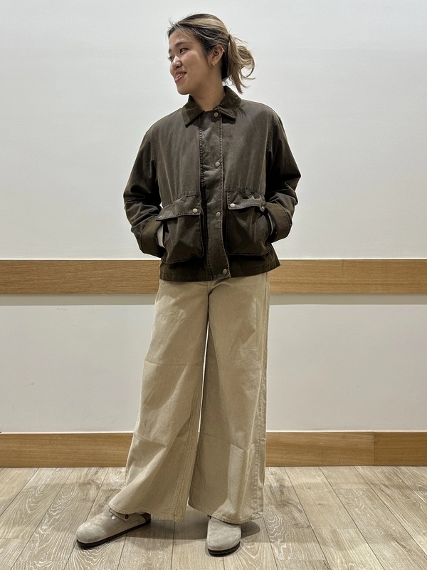 秋色コーデ！コーデュロイバギーデニム×ジャケット