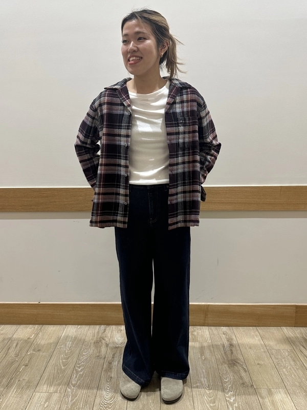 新作フランネルシャツ×ストライドデニム