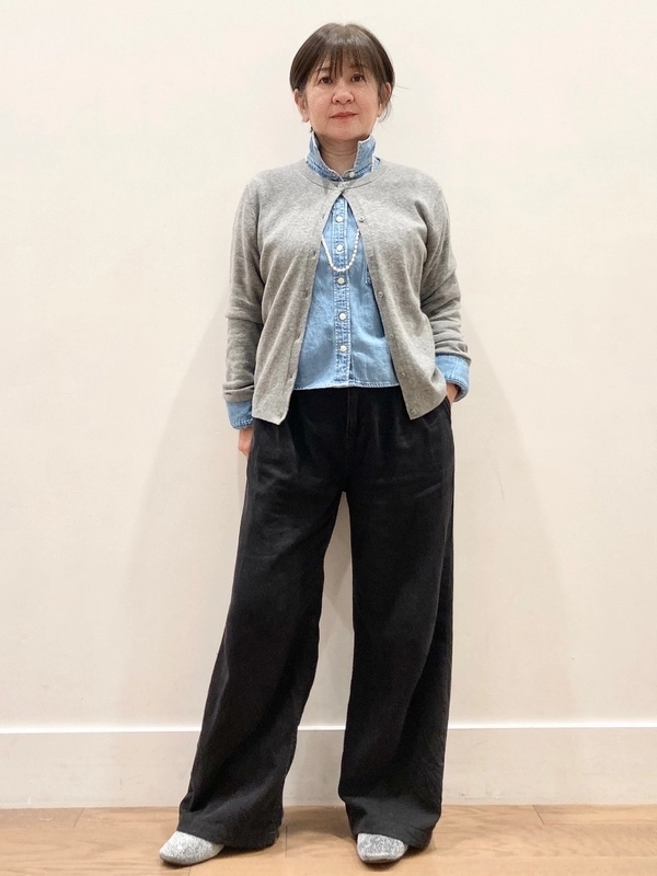 カシミヤタッチカーディガン