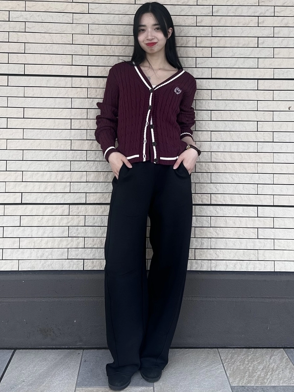 【オススメ】バレルスウェットパンツ×Gapロゴカーディガン