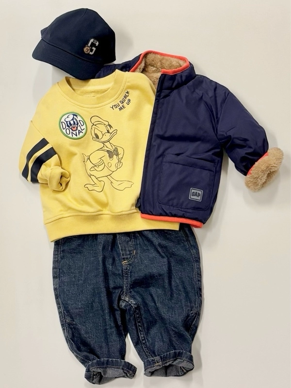 【リバーシブル★暖かアウターコーディネート！】