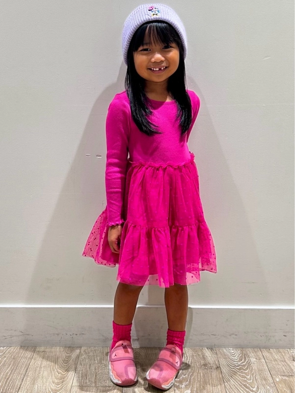 ピンクワンピース