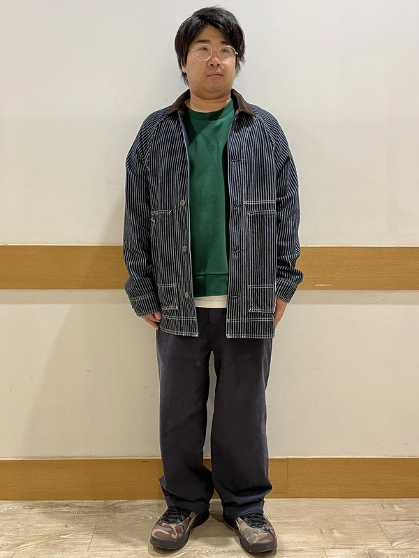 秋のお出かけ　デニムカバーオール