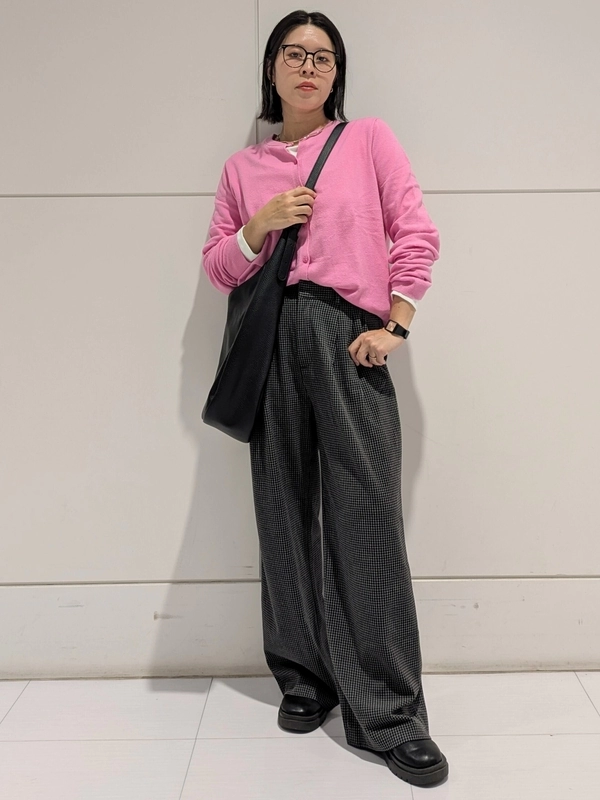 【カシミヤタッチ】〜差し色ピンクコ―デ〜