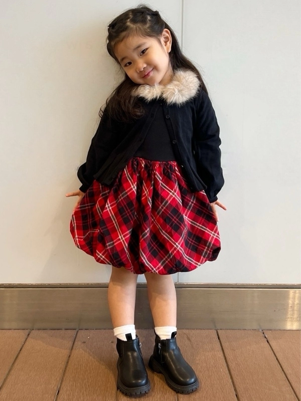 ファーで華やかパーティースタイル