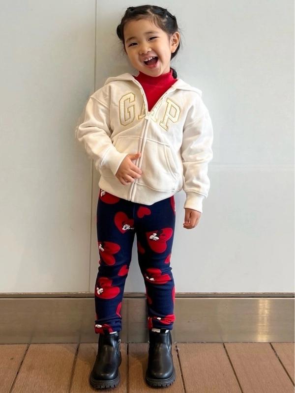 ミニーちゃんあったかレギンスで遊ぼう