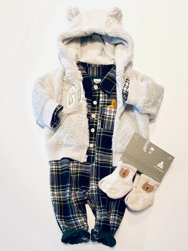 【ユニセックスで♪】くまみみボアロゴパーカー