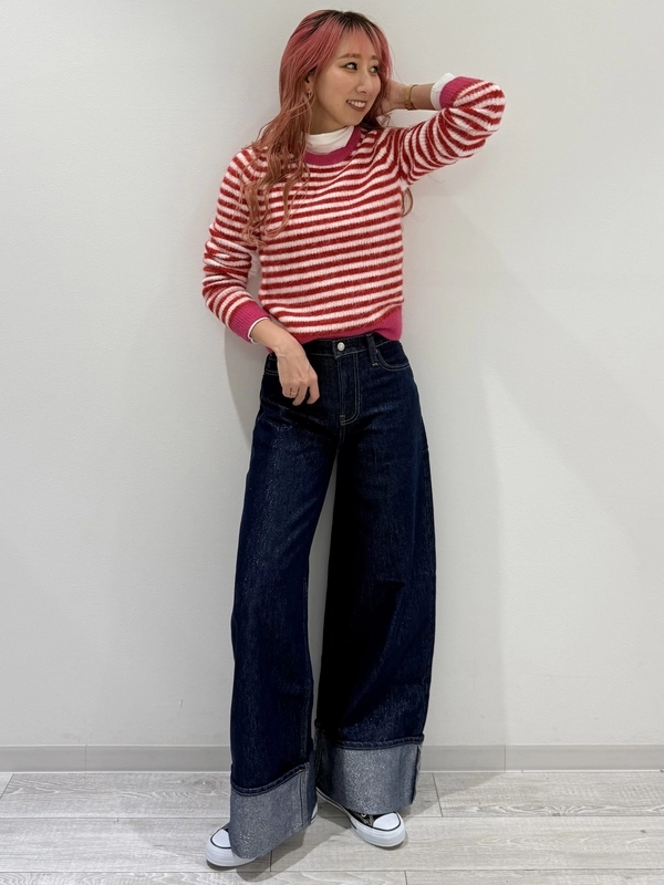 【New】キラキラバギーデニム