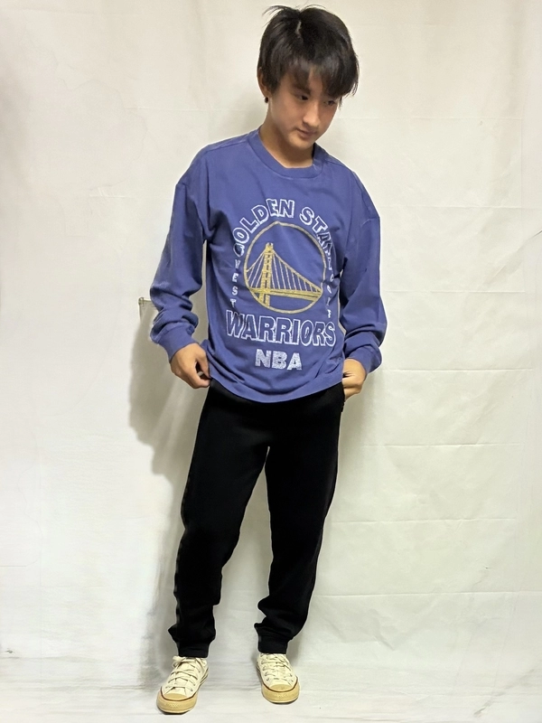 キッズ【NBAで通学の人気者】ウォリアーズ