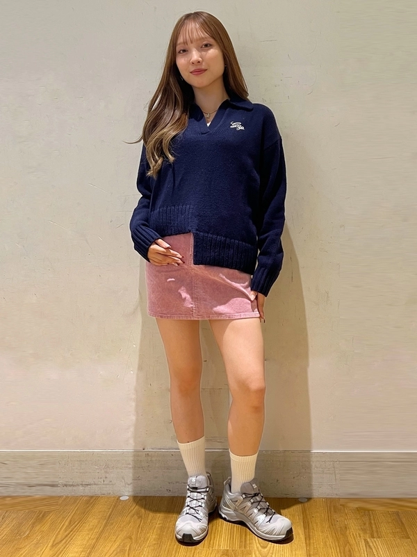 コーデの主役。スキッパーセーター