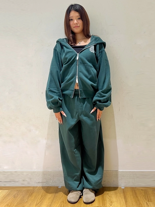 【ダブルジップアップパーカー】セットアップ